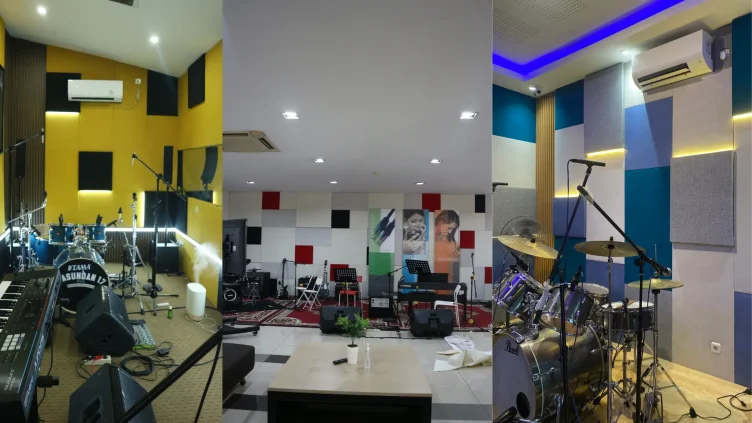 Studio Musik Dengan Panel Akustik Bikin Kualitas Audio Makin Profesional